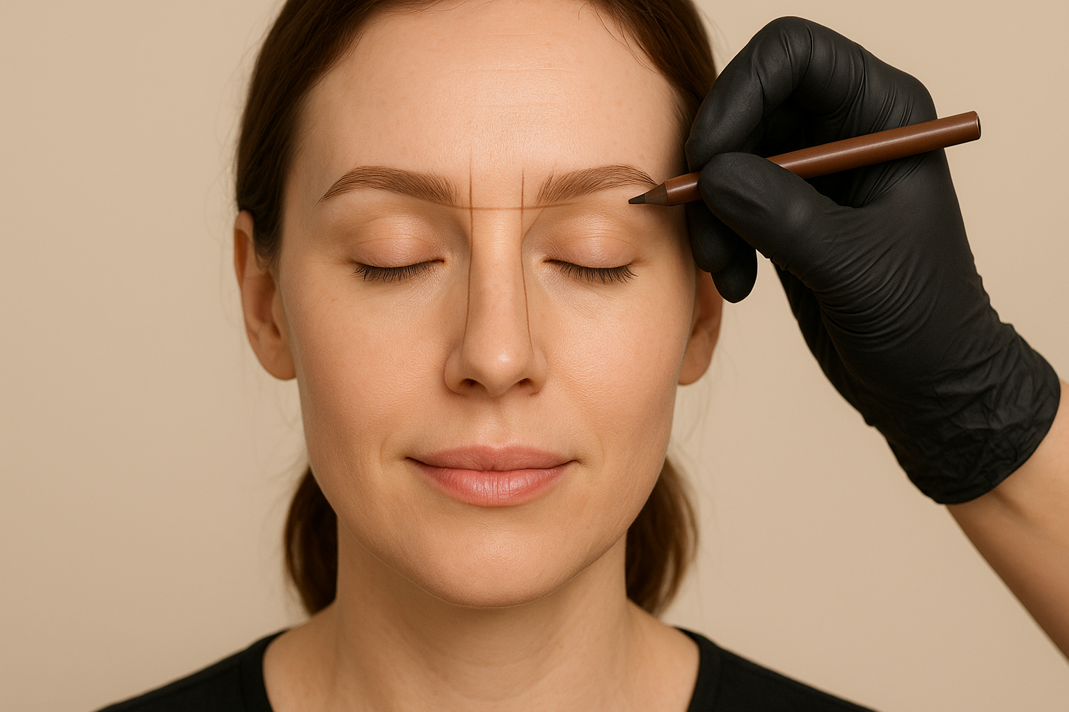 PMU-Augenbrauen-Vorzeichnung